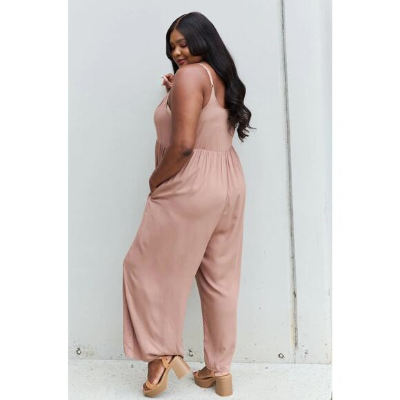 Heyson All Day Full Wide Leg Button Down Jumpsuit Size 2XL NWT - Picture 4 of 10